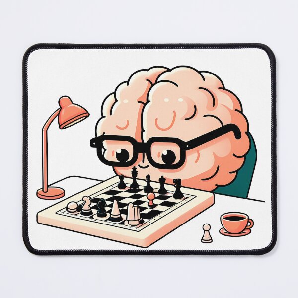 Item preview, Brain — Chess Strategy Mind Design designed and sold by chesstopia.