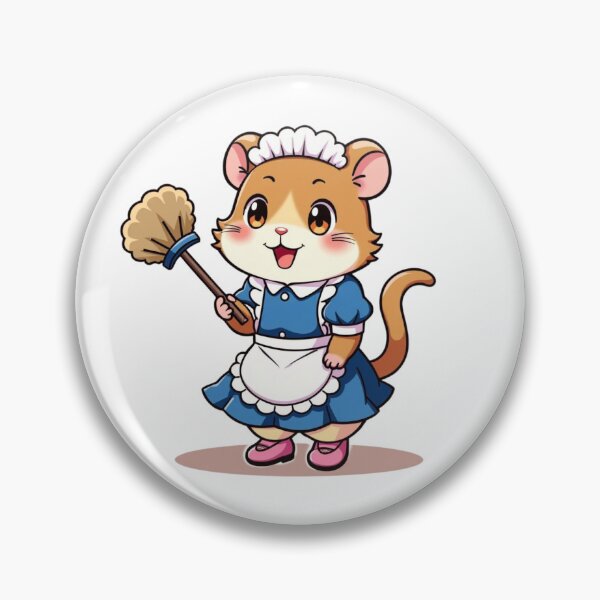 Item preview, Chibi Kawaii Maid Hamster designed and sold by BlissfulPrintz.