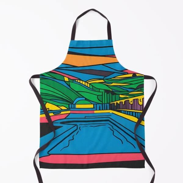 Item preview, Geometric Landscape with Pool designed and sold by ArtTeeFusion.