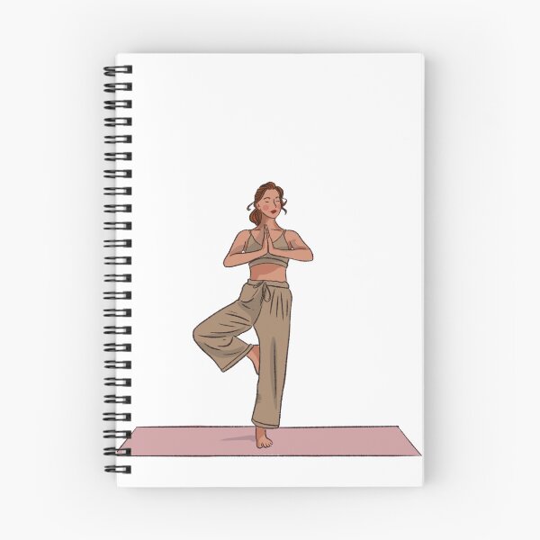 Item preview, A woman doing yoga on pink mat  designed and sold by Hessah-HA.