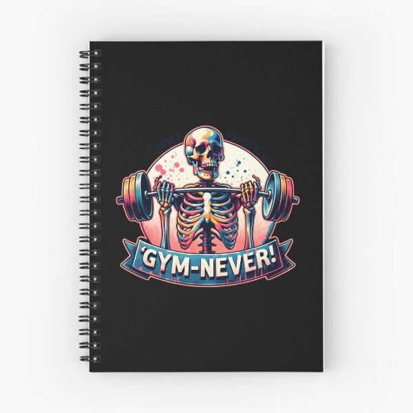 Item preview, Sarcastic Skeleton – "GYM-NEVER!" Dark Humor Design for T-Shirts, Mugs, Stickers & More designed and sold by artedigital99.