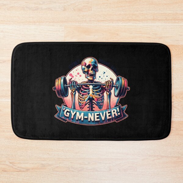 Item preview, Sarcastic Skeleton – "GYM-NEVER!" Dark Humor Design for T-Shirts, Mugs, Stickers & More designed and sold by artedigital99.