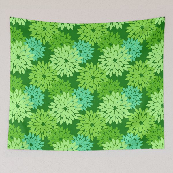Aperçu de l'œuvre Imprimé kimono floral moderne, vert citron créée et vendue par Marymarice.
