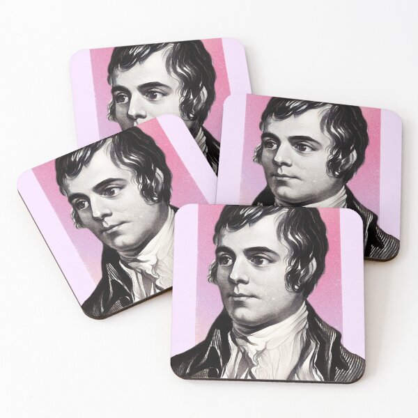 Item preview, Scottish Poet Robert Burns - pink - illustration  designed and sold by Litstoy.