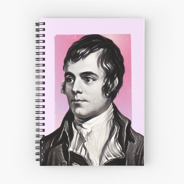 Item preview, Scottish Poet Robert Burns - pink - illustration  designed and sold by Litstoy.