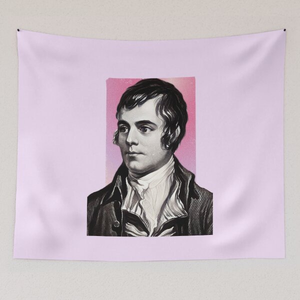 Item preview, Scottish Poet Robert Burns - pink - illustration  designed and sold by Litstoy.