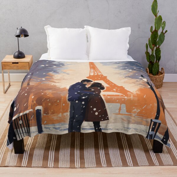 Item preview, Couple In The Snow In Paris designed and sold by Rtymer.