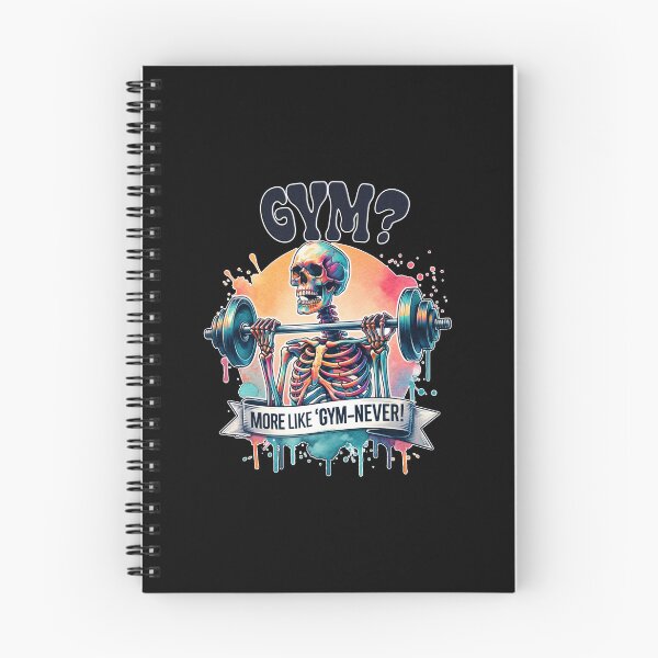 Item preview, Humorous Skeleton – "Gym? More Like 'Gym-never'!" Funny Design for Apparel, Mugs, Stickers & More designed and sold by artedigital99.