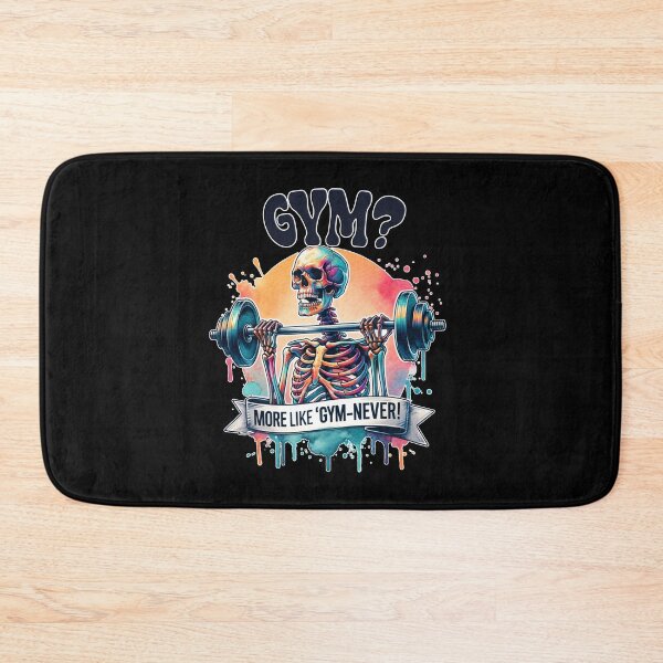 Item preview, Humorous Skeleton – "Gym? More Like 'Gym-never'!" Funny Design for Apparel, Mugs, Stickers & More designed and sold by artedigital99.