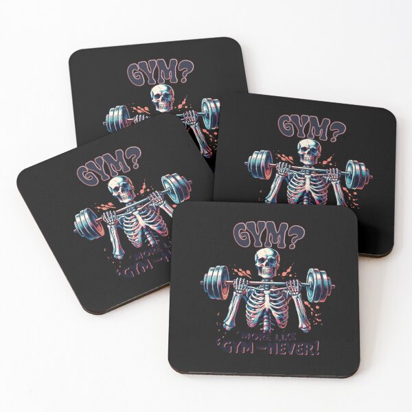 Item preview, Humorous Skeleton – "Gym? More Like 'Gym-never'!" Funny Design for Apparel, Mugs, Stickers & More designed and sold by artedigital99.