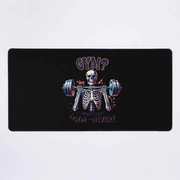 Item preview, Humorous Skeleton – "Gym? More Like 'Gym-never'!" Funny Design for Apparel, Mugs, Stickers & More designed and sold by artedigital99.