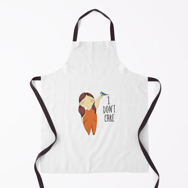 Item preview, Little girl with I don't care text. designed and sold by ArndtDesign.