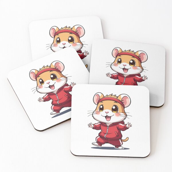 Item preview, Chibi Hamster in Red Tracksuit designed and sold by BlissfulPrintz.