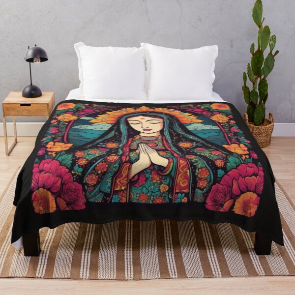 Item preview, The Virgin of Guadalupe inspired by the work of Frida Khalo designed and sold by Leogonk.