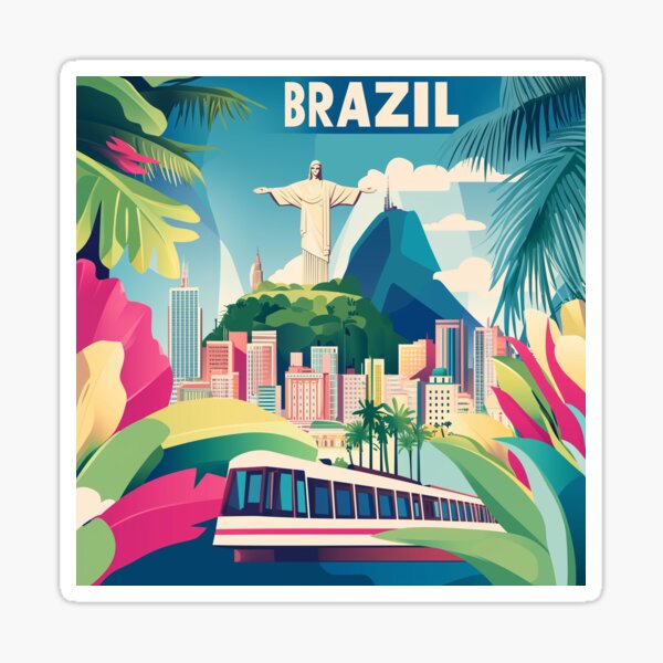 Item preview, Brazil Country Art – Stunning Brazil Poster Art Celebrating Iconic Landmarks & Culture designed and sold by nomiraclehere.