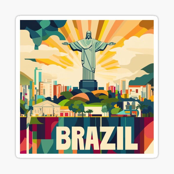 Item preview, Brazil Country Art – Stunning Brazil Poster Art Celebrating Iconic Landmarks & Culture designed and sold by nomiraclehere.