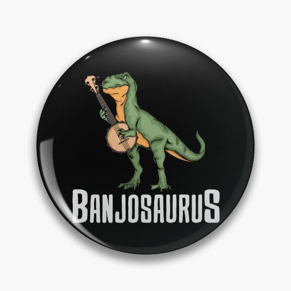 Item preview, Dinosaur Banjo Player Kids Country Music Bluegrass Banjo designed and sold by DSWShirts.