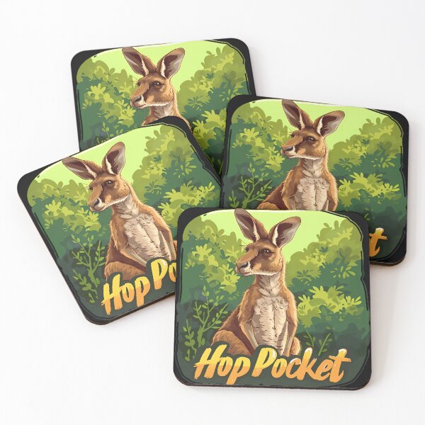 Item preview, "Hop Pocket Kangaroo - Jump into Style!" designed and sold by Art-Vortex-fr.