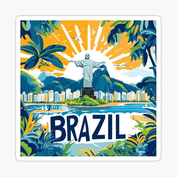 Item preview, Brazil Country Art – Stunning Brazil Poster Art Celebrating Iconic Landmarks & Culture designed and sold by nomiraclehere.