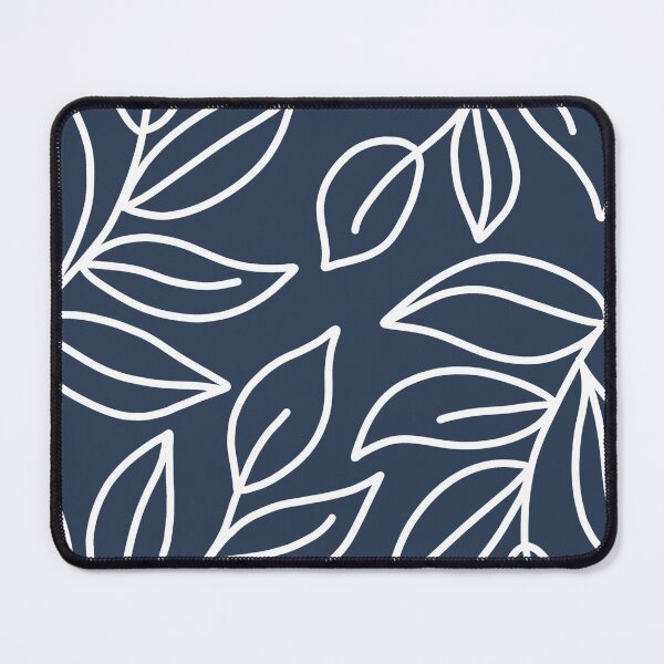Item preview, Leaf pattern on dark blue designed and sold by AnnabellaRh.