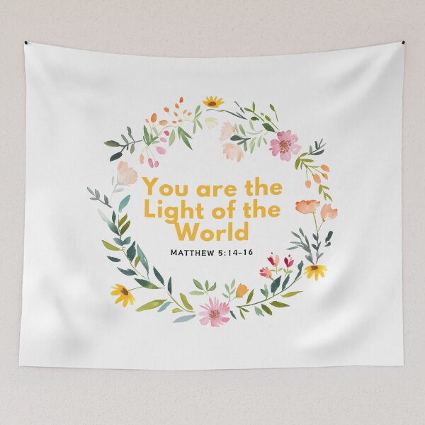 Item preview, You are the light of the world - Matthew 5:14-16 designed and sold by ebocraft.