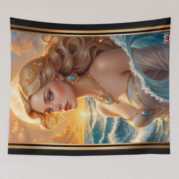 Item preview, Dawn Commands The Morning Sea Alluring AI Concept Art by Xzendor7 designed and sold by Xzendor7 Digital Art Creations.