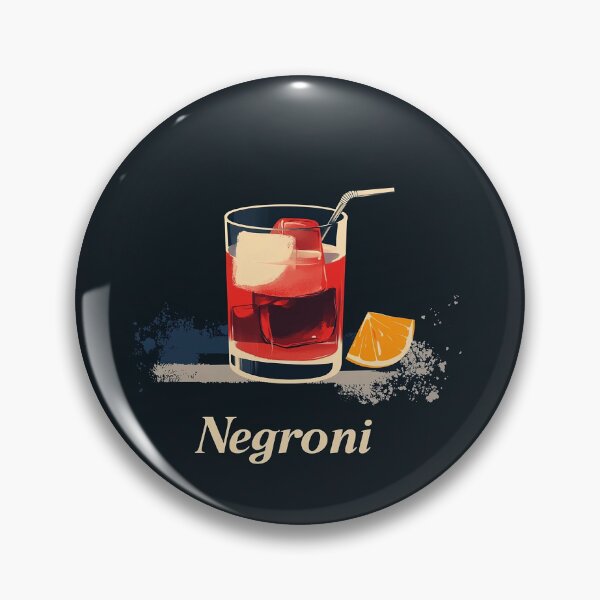 Item preview, Classic Negroni Cocktail Illustration - Vintage Style designed and sold by Retro Travel Design.