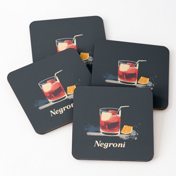 Item preview, Classic Negroni Cocktail Illustration - Vintage Style designed and sold by Retro Travel Design.