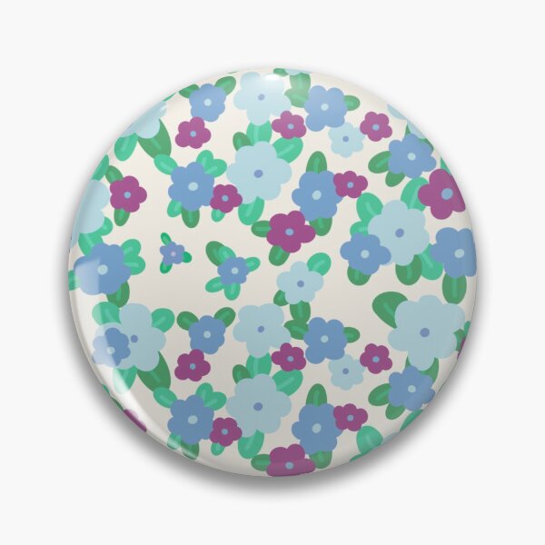 Item preview, Blue and purple flowers designed and sold by CoraNais.