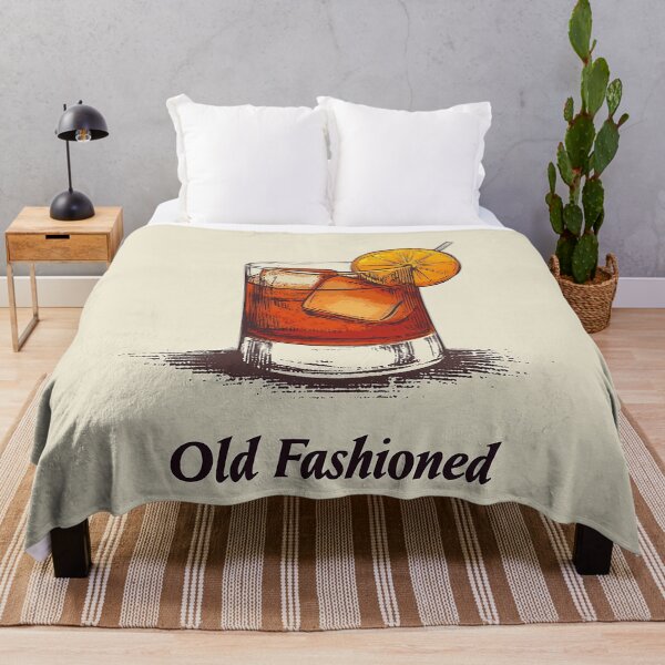 Item preview, Vintage Old Fashioned Cocktail Illustration designed and sold by Retro Travel Design.