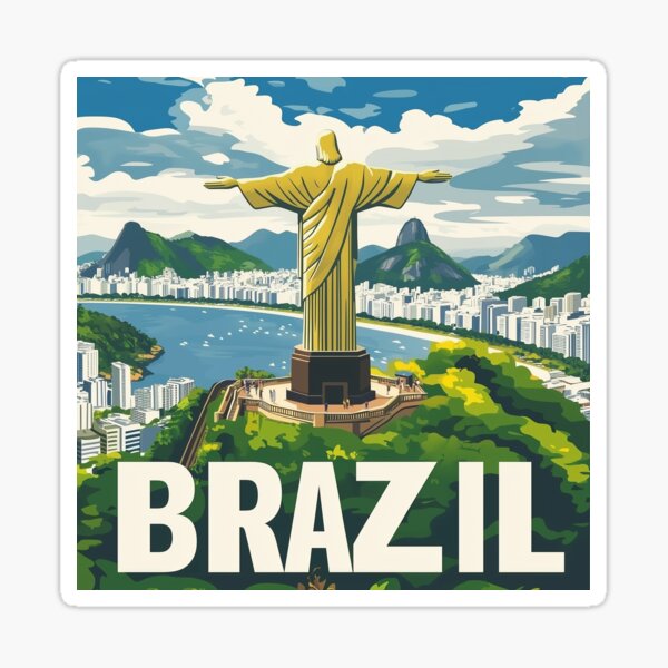 Item preview, Brazil Country Art – Stunning Brazil Poster Art Celebrating Iconic Landmarks & Culture designed and sold by nomiraclehere.