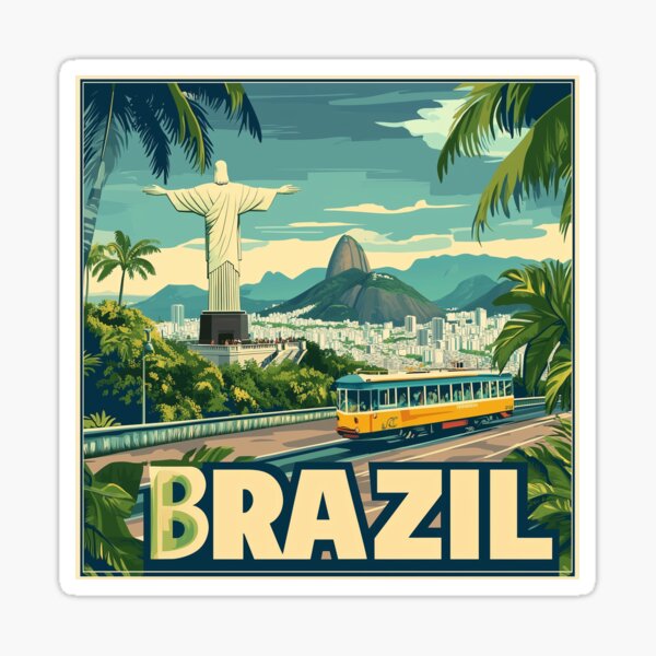 Item preview, Brazil Country Art – Stunning Brazil Poster Art Celebrating Iconic Landmarks & Culture designed and sold by nomiraclehere.