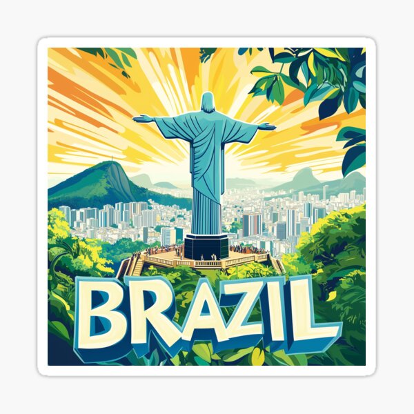 Item preview, Brazil Country Art – Stunning Brazil Poster Art Celebrating Iconic Landmarks & Culture designed and sold by nomiraclehere.
