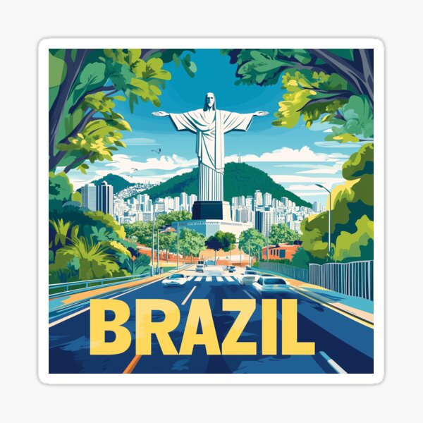 Item preview, Brazil Country Art – Stunning Brazil Poster Art Celebrating Iconic Landmarks & Culture designed and sold by nomiraclehere.
