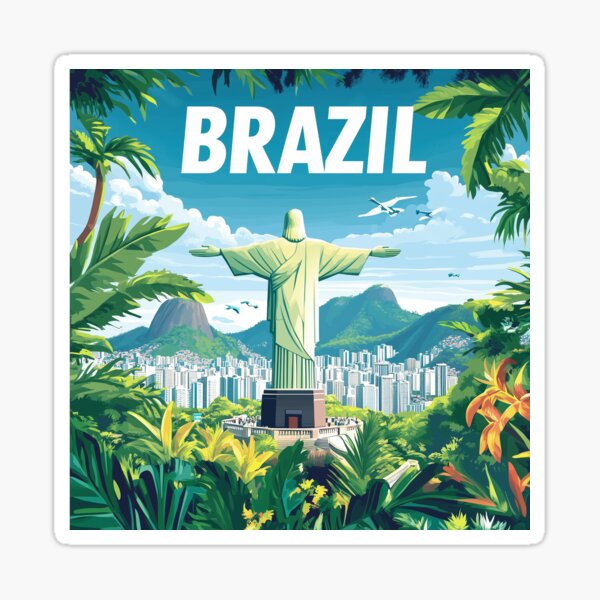 Item preview, Brazil Country Art – Stunning Brazil Poster Art Celebrating Iconic Landmarks & Culture designed and sold by nomiraclehere.