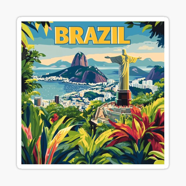 Item preview, Brazil Country Art – Stunning Brazil Poster Art Celebrating Iconic Landmarks & Culture designed and sold by nomiraclehere.