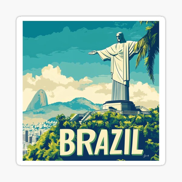 Item preview, Brazil Country Art – Stunning Brazil Poster Art Celebrating Iconic Landmarks & Culture designed and sold by nomiraclehere.