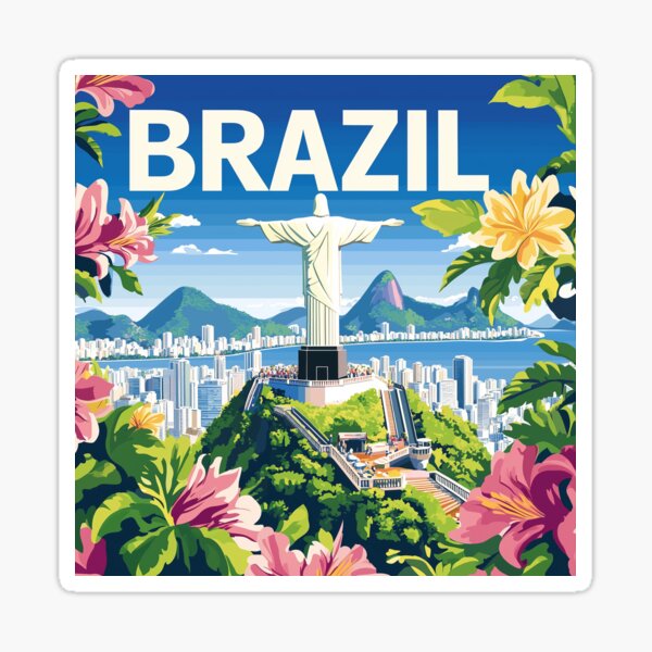 Item preview, Brazil Country Art – Stunning Brazil Poster Art Celebrating Iconic Landmarks & Culture designed and sold by nomiraclehere.