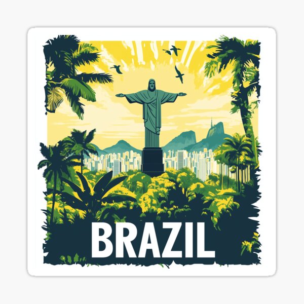 Item preview, Brazil Country Art – Stunning Brazil Poster Art Celebrating Iconic Landmarks & Culture designed and sold by nomiraclehere.