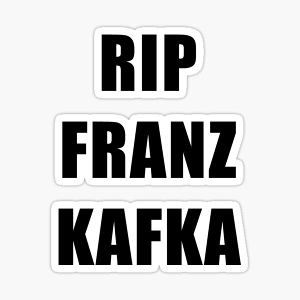 Vista previa del artículo con la obra «rasgar a franz kafka», diseñado y vendido por menheraaudino.