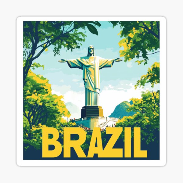 Item preview, Brazil Country Art – Stunning Brazil Poster Art Celebrating Iconic Landmarks & Culture designed and sold by nomiraclehere.