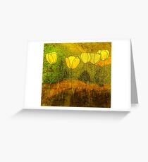 Yellow Flowers II Greeting Card