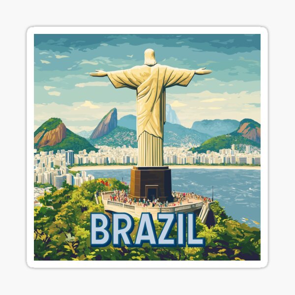 Item preview, Brazil Country Art – Stunning Brazil Poster Art Celebrating Iconic Landmarks & Culture designed and sold by nomiraclehere.