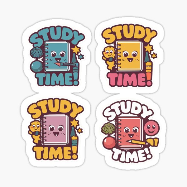Item preview, Study Time Stickers designed and sold by 1perfect.