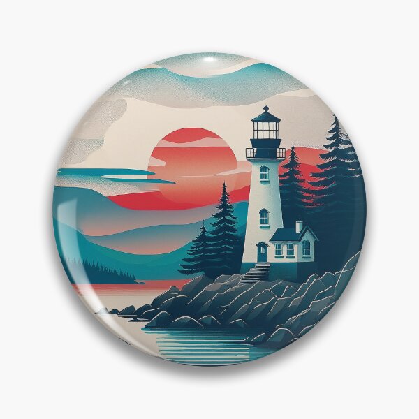 Item preview, Faro contemporáneo de Maine designed and sold by Blue Horse Photo Magic.