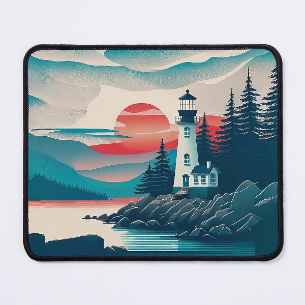Item preview, Contemporary Maine Lighthouse designed and sold by Blue Horse Photo Magic.