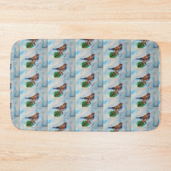 Item preview, zebra finch watercolor watercolour bird sweet sky designed and sold by Auti-Animals.