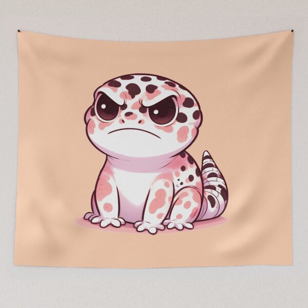 Item preview, Grumpy Leopard Gecko designed and sold by Anna Halasek.