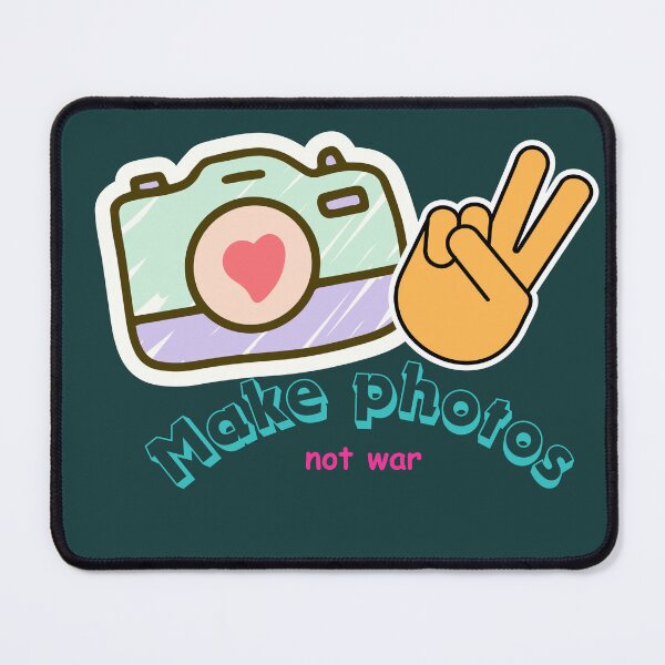 Item preview, Make Photos Not War - Peace and Photography Design by Monana Paveliani designed and sold by MonanaPaveliani.