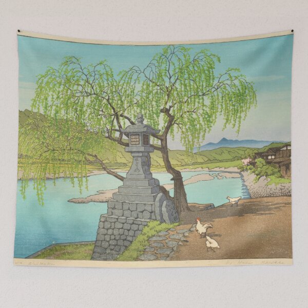 Item preview, Hasui   Yanagi Ferry at Yoshino River Kawase Hasui    designed and sold by TeeARTHY.